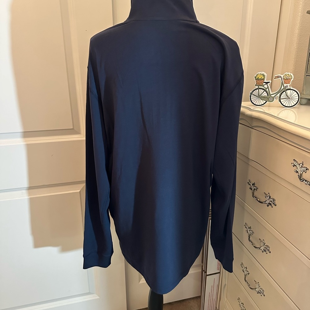 47 Dodgers Navy Quarter-Zip Long Sleeve Men's Shirt - Picture 3 of 5